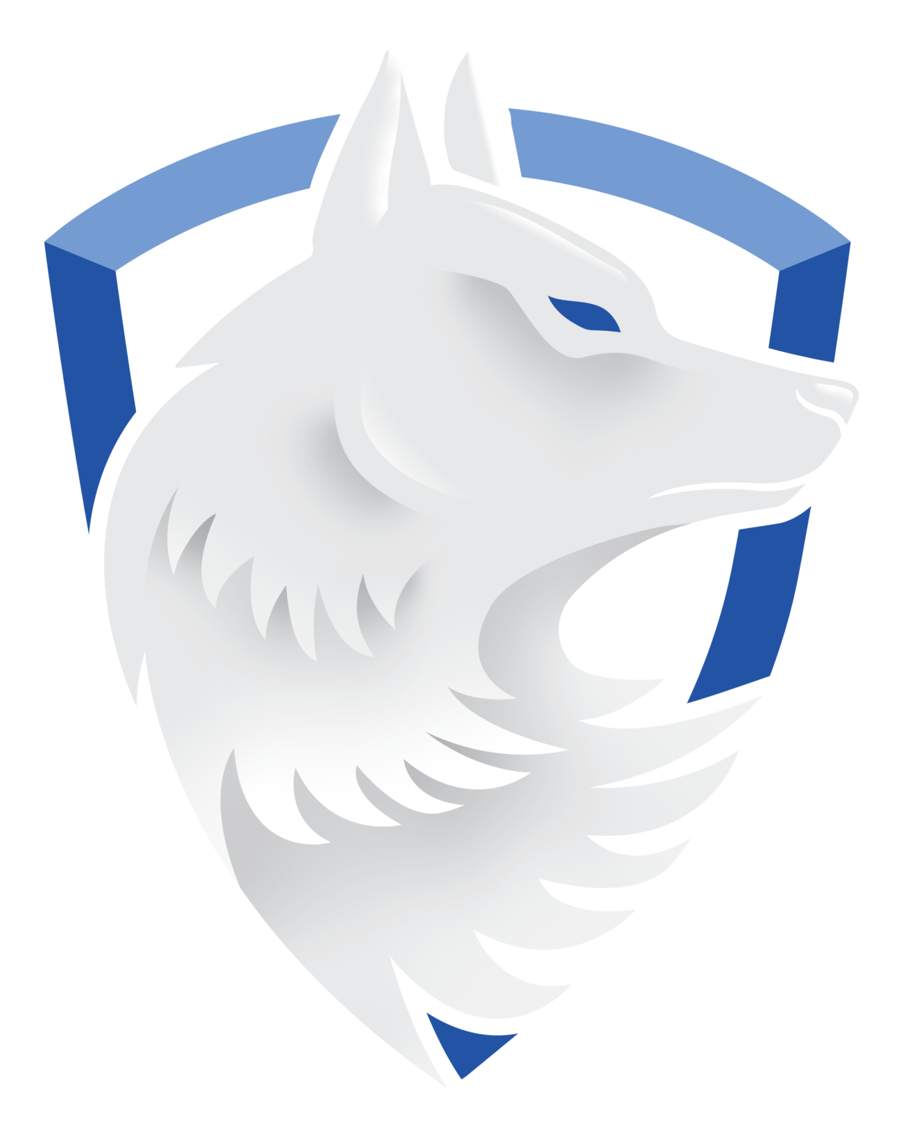 Sentry Tutors Logo, White Wolf