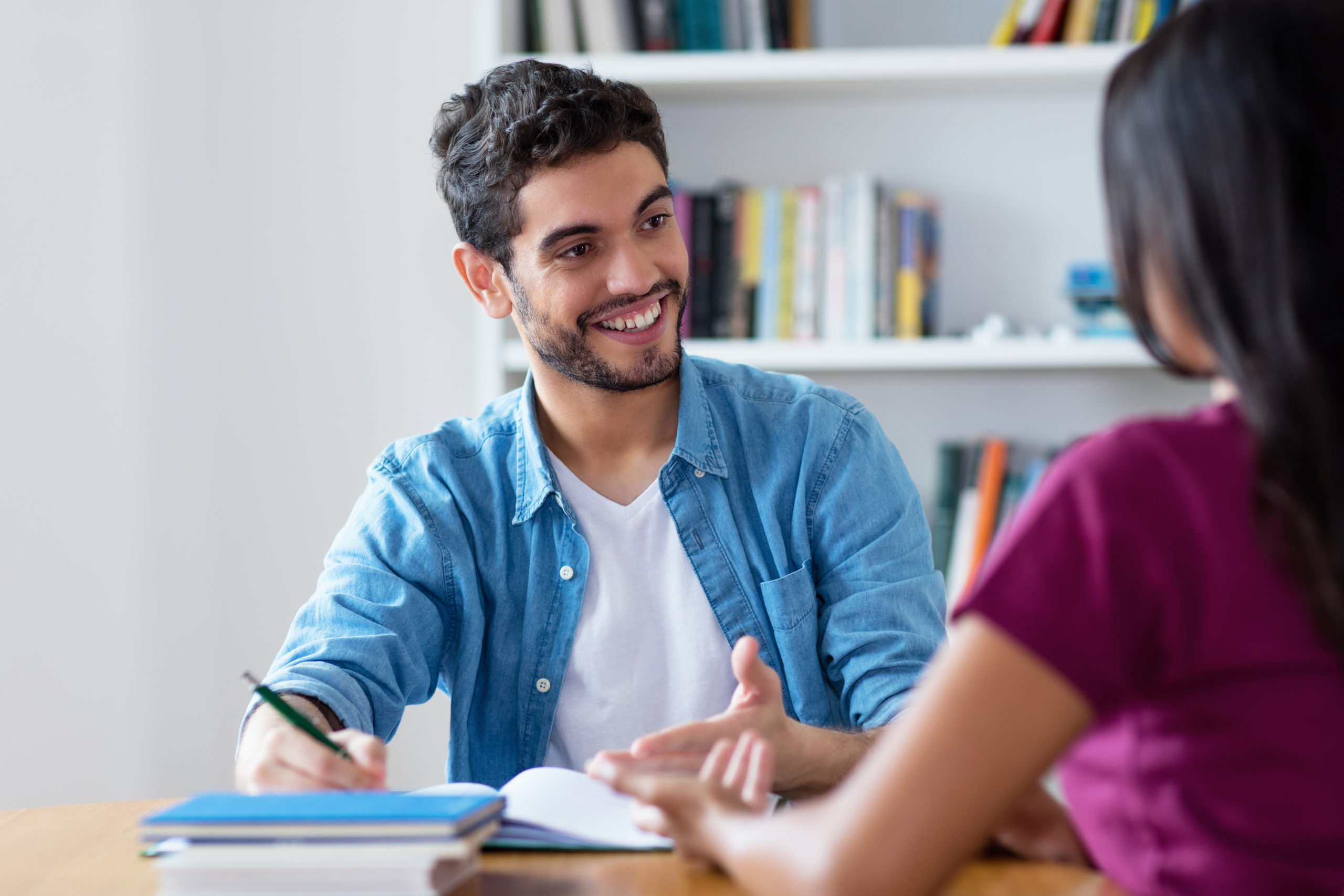 College Tutor and Student